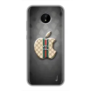 Чехол с принтом «Apple gucci» для Nokia C20