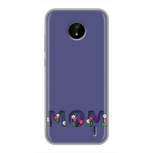 Чехол с принтом «Мама в цветах» для Nokia C20 Чехол с принтом «Мама в цветах» для Nokia C20