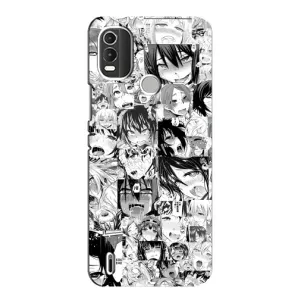 Чехол с принтом «Ahegao manga» для Nokia C21 Plus