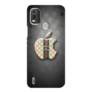 Чехол с принтом «Apple gucci» для Nokia C21 Plus