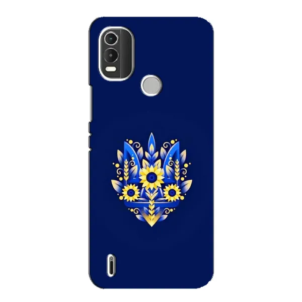 Чохол з принтом «Квітковий Герб» для Nokia C21 Plus