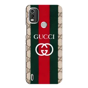 Чехол с принтом «Gucci дизайн» для Nokia C21 Plus