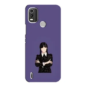 Чохли Венсдей на Nokia C21 Plus Уенсдей (AlphaPrint) (Венздей у чорному)