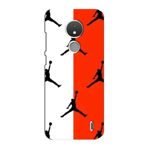 Чехлы для Nokia C21 - с картинкой JORDAN (AlphaPrint) (Лого Джордан)