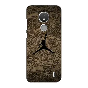 Чехлы для Nokia C21 - с картинкой JORDAN (AlphaPrint) (Logo Jordan)