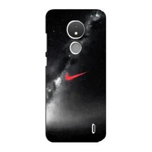 Чехол для Nokia C21 - с принтом Найк (AlphaPrint) (Найк красный)