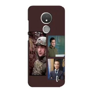Чехол для Nokia C21 (AlphaPrint - с принтом Зеленского) (Президент)