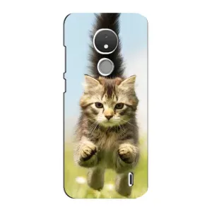 Чехлы с Котиками для Nokia C21 (VPrint) (Прыжок кота)