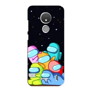 Чехол с принтом «Скины в космосе» для Nokia C21