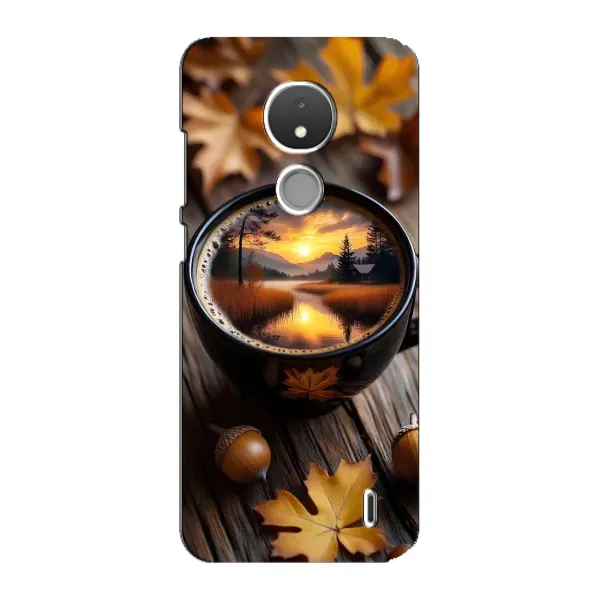 Чехол с принтом «Темный кофе» для Nokia C21