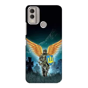 Чехлы с картинкой ЗСУ для Nokia C22 (AlphaPrint) (Солдат ЗСУ)