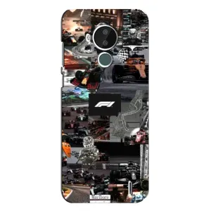 Чехол с принтом «Гоночный коллаж Ф1» для Nokia C30