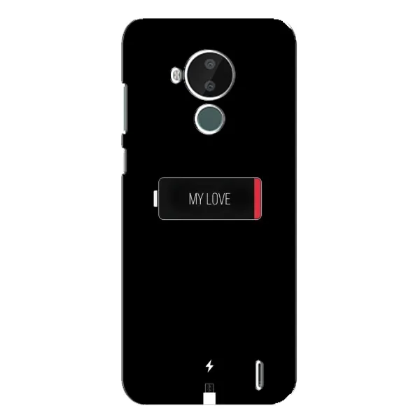 Чохол з принтом «Love battery» для Nokia C30