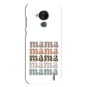 Чехол с принтом «Текстовый коллаж мама» для Nokia C30