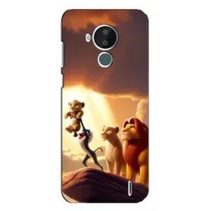 Чехол с принтом «Симба на презентации» для Nokia C30