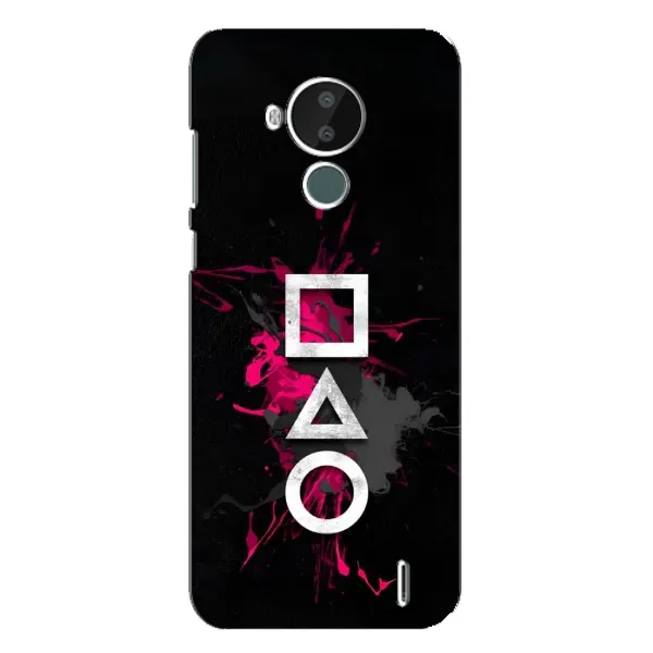 Чохол з принтом «Символи Гра кальмара» для Nokia C30 Чохол з принтом «Символи Гра кальмара» для Nokia C30