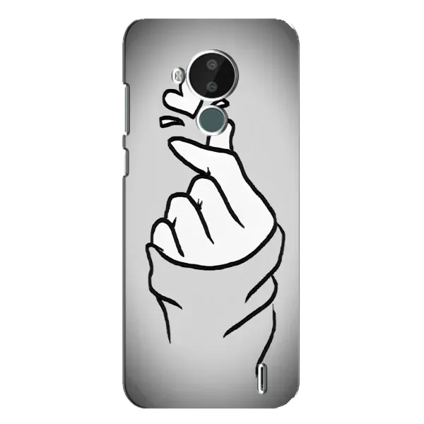 Чехол с принтом «Значок Love» для Nokia C30