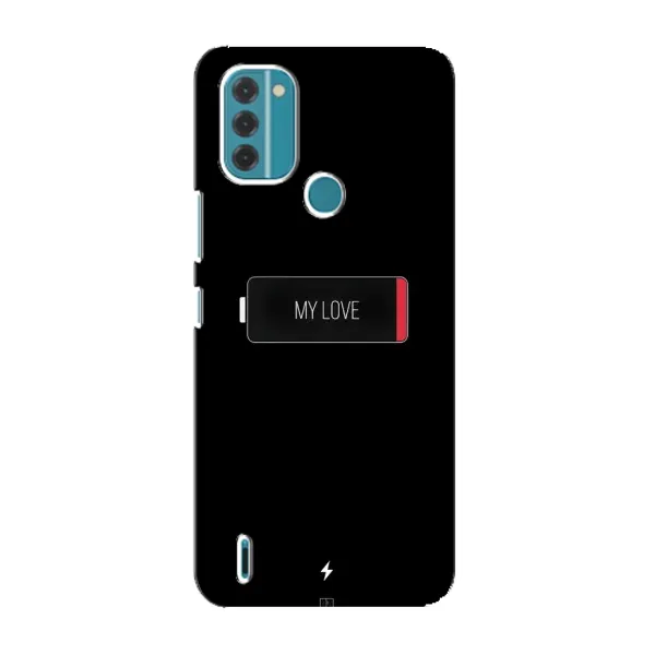 Чохол з принтом «Love battery» для Nokia C31 Чохол з принтом «Love battery» для Nokia C31