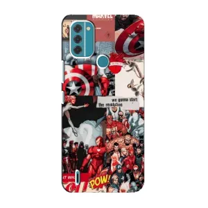 Чехол с принтом «Марвел Комикс» для Nokia C31