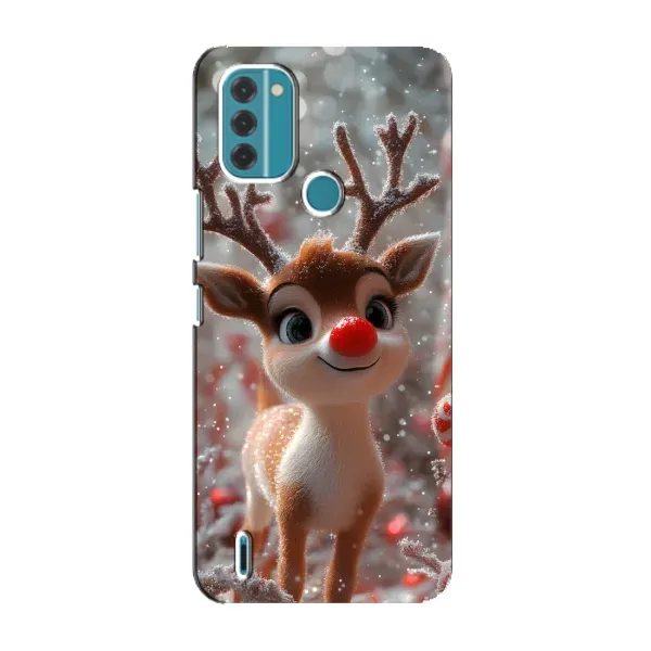 Чехол с принтом «Олень с носом» для Nokia C31 Чехол с принтом «Олень с носом» для Nokia C31