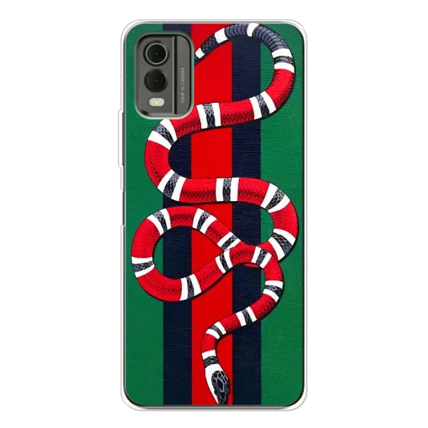 Чехол с принтом «Gucci змия» для Nokia C32 Чехол с принтом «Gucci змия» для Nokia C32