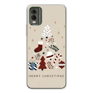Рождественские Чехлы для Nokia C32 (VPrint)