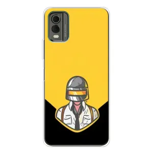 Чехол с принтом «Пабг в шлеме» для Nokia C32
