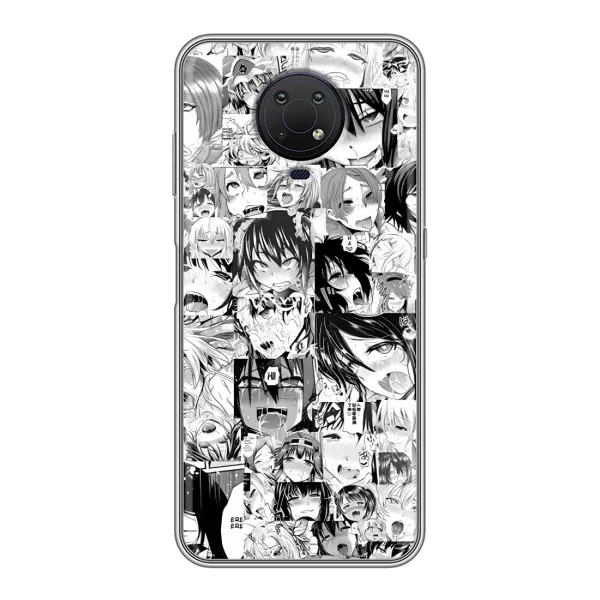Чехол с принтом «Ahegao manga» для Nokia G10