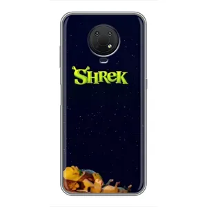 Чохол з мультфільмом Шрек на Nokia G10 (Відпочиваючий Шрек)