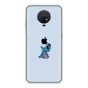Чохол з принтом Стіч на Nokia G10 (Stitch apple)