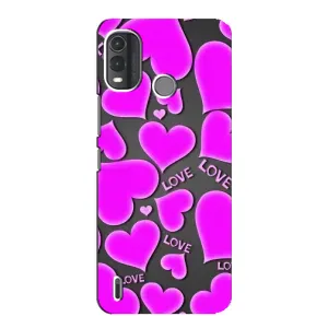 Чехлы для любимой на Нокіа Г11 Плюс (VPrint) (Pink hearts)
