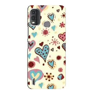 Чехлы для любимой на Нокіа Г11 Плюс (VPrint) (Сердечки)