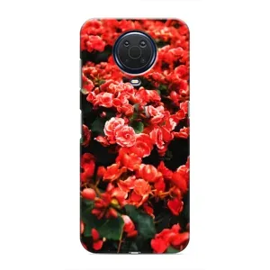 Чохли з квітами для Nokia G20 (VPrint) (Квіти червоні)