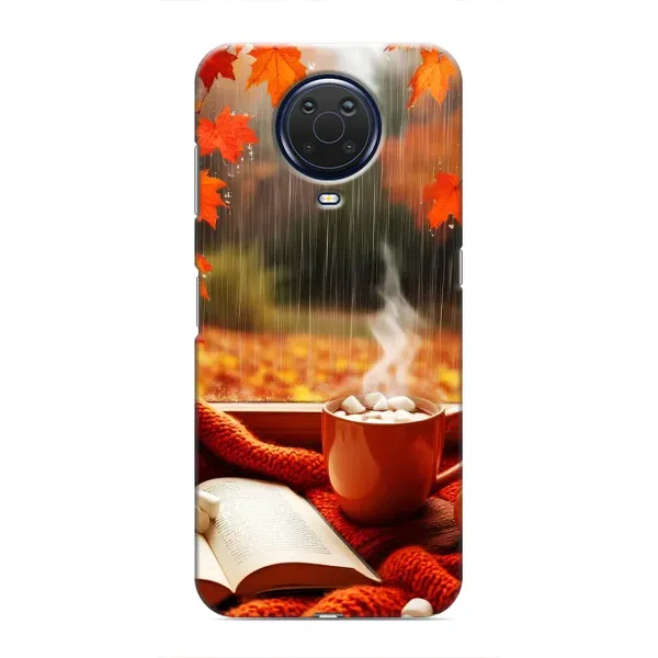 Чехол с принтом «Кофе и дождь» для Nokia G20 Чехол с принтом «Кофе и дождь» для Nokia G20