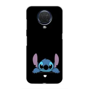 Чохол з принтом Стіч на Nokia G20 (Стіч на чорному)