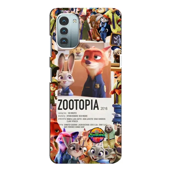 Чехол с принтом «Постер Зверополис» для Nokia G21