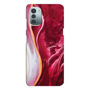Чехол с принтом «Мрамор красный» для Nokia G21