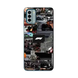 Чехол с принтом «Гоночный коллаж Ф1» для Nokia G22