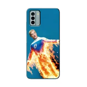 Чохол з принтом Фантастична четвірка для Nokia G22 (Людина-факел у вогні)