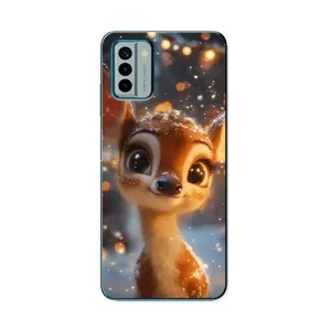 Чехол с принтом «Олененок среди гирлянд» для Nokia G22