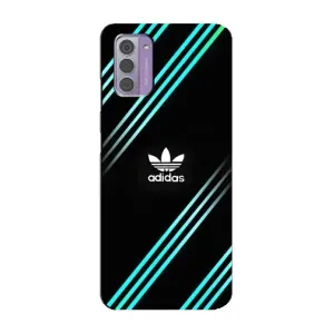 Чехол с принтом «Адидас с полосами» для Nokia G42