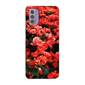 Чохли з квітами для Nokia G42 (VPrint) (Квіти червоні)
