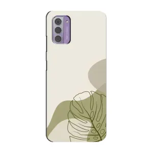 Силконовий чохол з принтом в квітах на Nokia G42 (Зелена монстера дизайн)