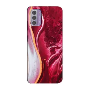Чехол с принтом «Мрамор красный» для Nokia G42