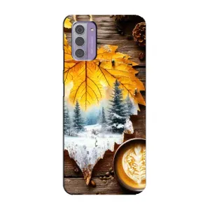 Чехол с принтом «Осенне-зимний кофе» для Nokia G42