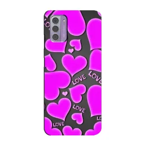 Чехлы для любимой на Нокиа G42 (VPrint) (Pink hearts)