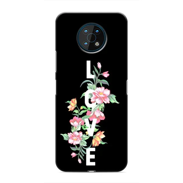 Чехол с принтом «Цветы LOVE» для Nokia G50