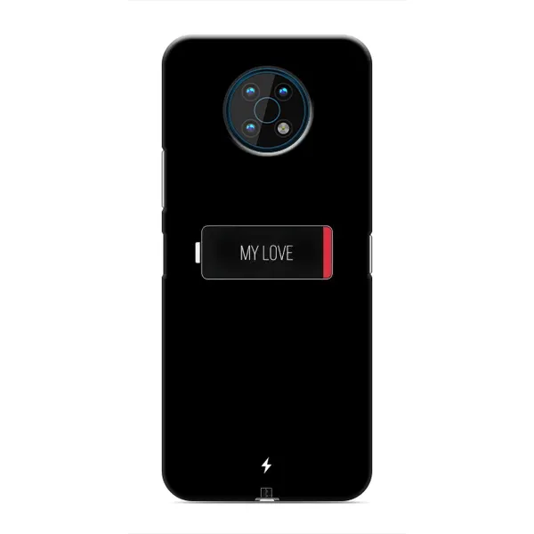 Чехол с принтом «Love battery» для Nokia G50