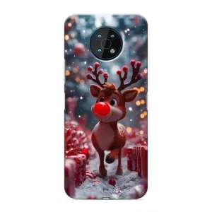 Чехол с принтом «Олень среди подарков» для Nokia G50