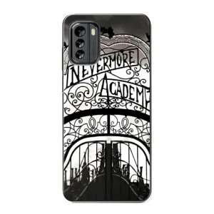 Чохол з дизайном Венздей 2 на Nokia G60 (Ворота Академії Невермор)